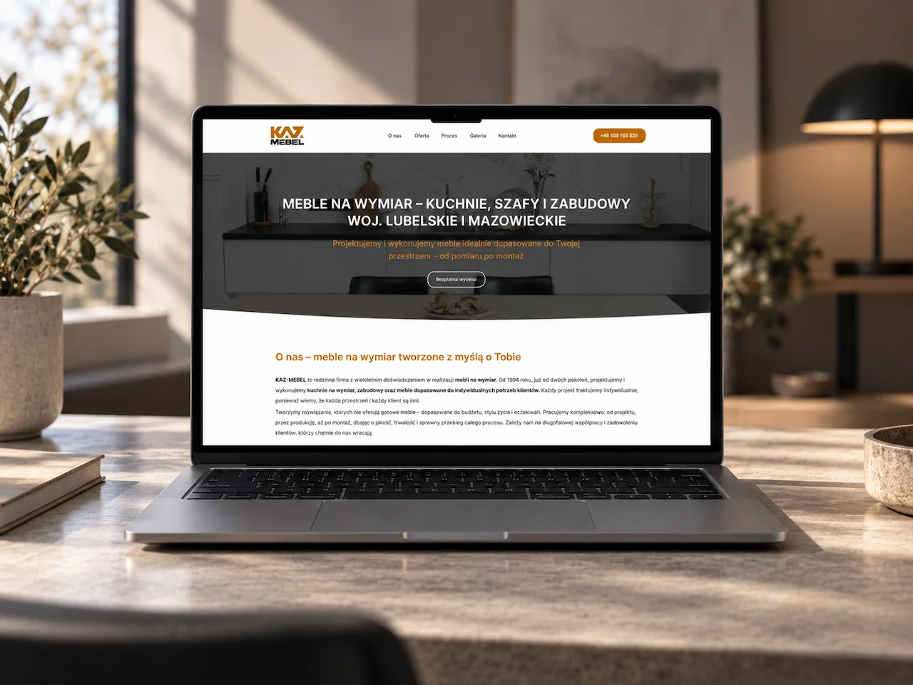 Nowa strona Multipage dla producenta mebli na wymiar Kaz Mebel